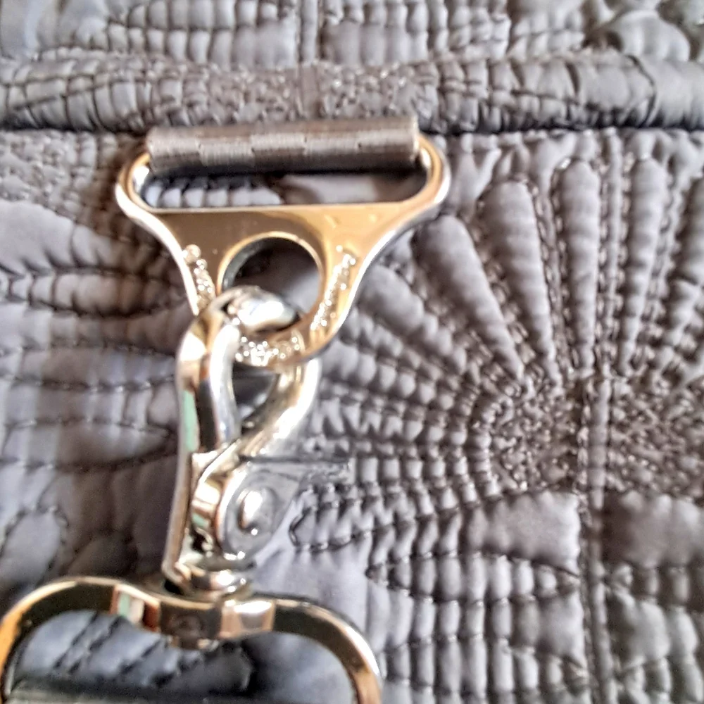 Petunia Pickle Bottom Convertible Diaper Bag GUC Slate Gray Changing Pad